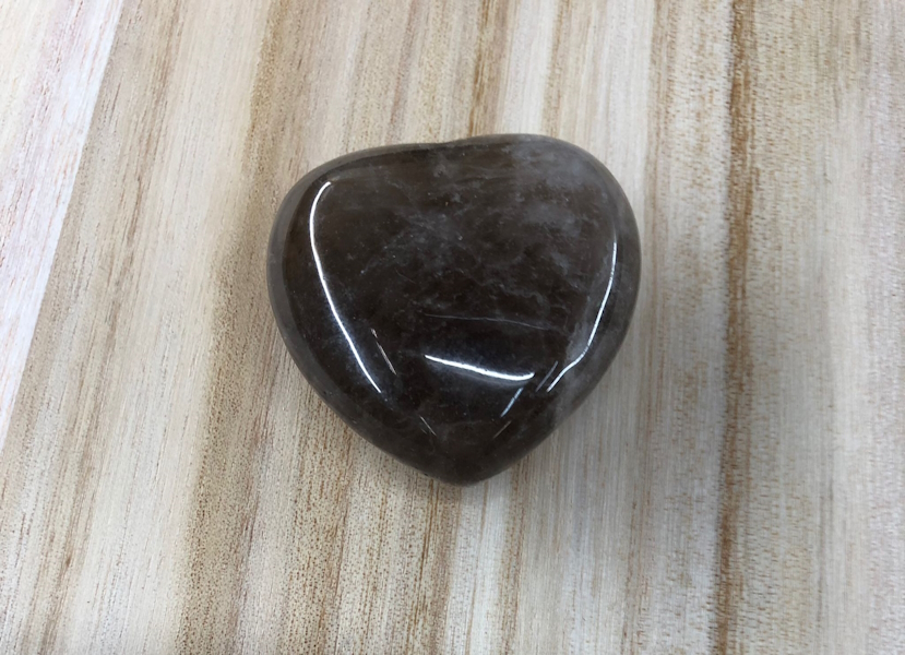 Corazón Cuarzo Ahumado 4 cm